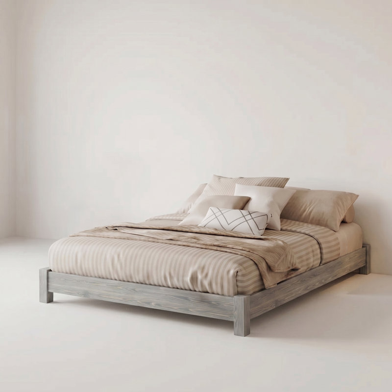 Hardnett Bed Frame, Twin, Gray Wood