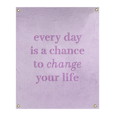 Tapisserie en polyester changer votre citation vie