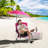 1 PCS Portable Beach Umbrella Chair with Hexagonal Parasol Comfy Armrest Breathable Seat Pink-340132791-340132785