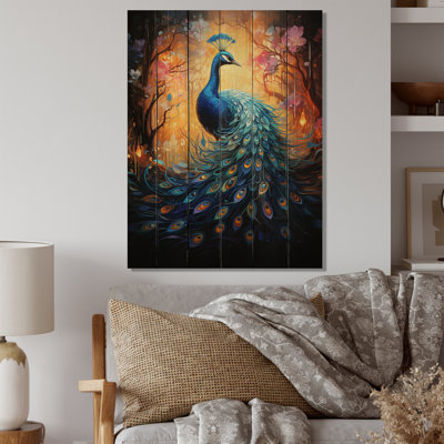 " Blue Peacock Luminous "