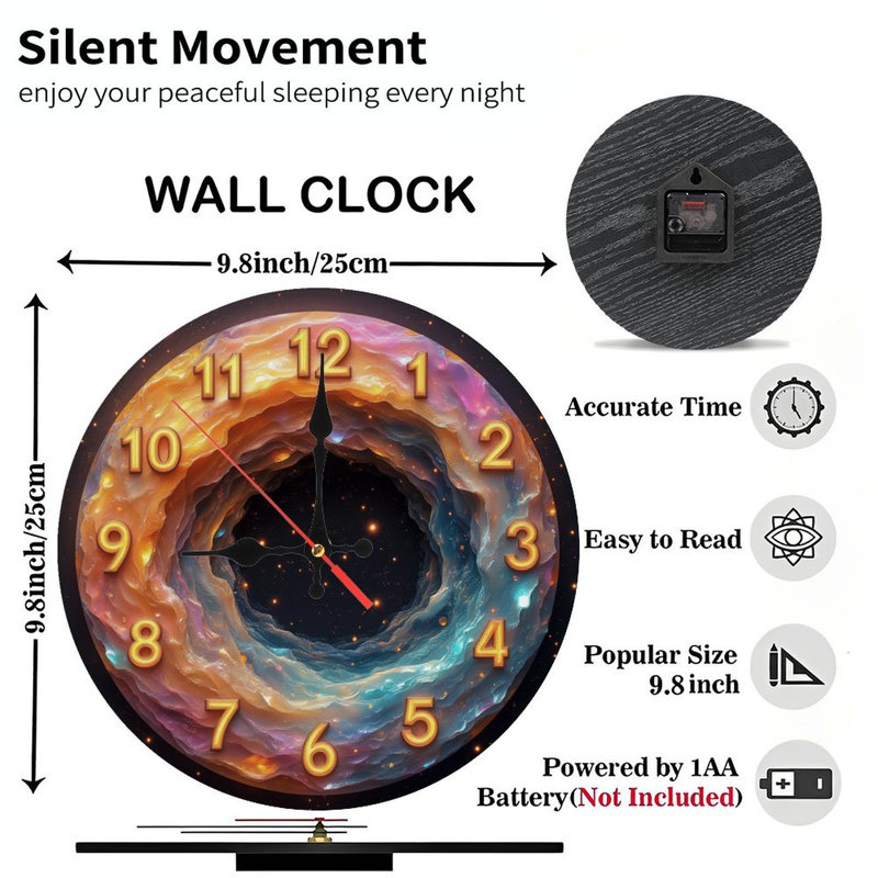 Horloge sur vortex cosmique