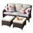 Wicker 7 - Person Patio Conversation Set with Cushions-1401568631-1387380899
