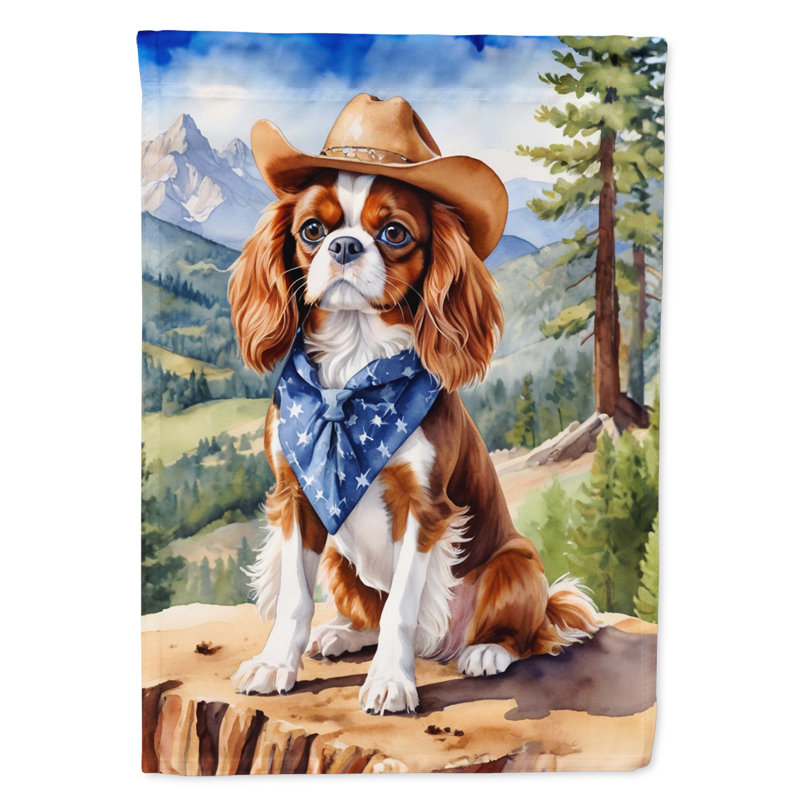Drapeau Cowboy Welcome House, Épagneul Cavalier