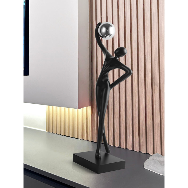 Ornement de sculpture moderne minimaliste en résine de fibre de verre