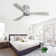 132CM Solid Wood 3-Blade Propeller Ceiling Fan with Remote Control
