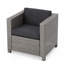 Fauteuil club d'extérieur en rotin d'osier-755876028