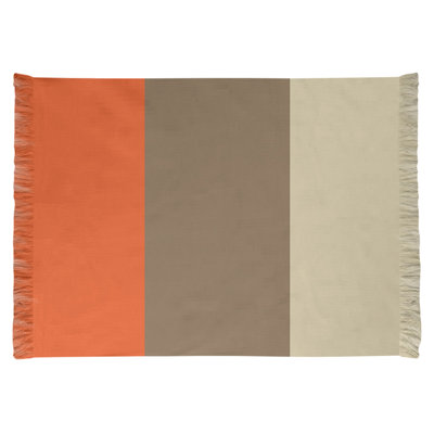 Tapis à rayures orange/doré/crème San Francisco