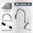 Pull-Down Kitchen Faucet With A Retractable Spray Head, Single Handle, High Arc, Single Hole Pull-Out Kitchen Sink Faucet.-113673598