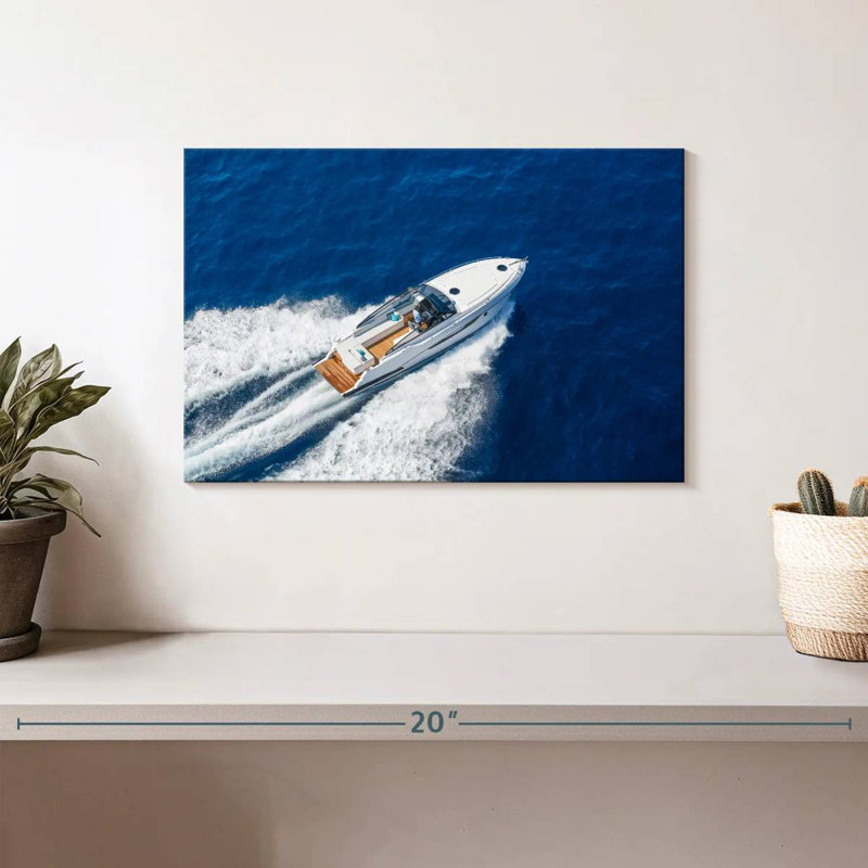 Mehar Cruising Motorboat, 8" H x 12" W