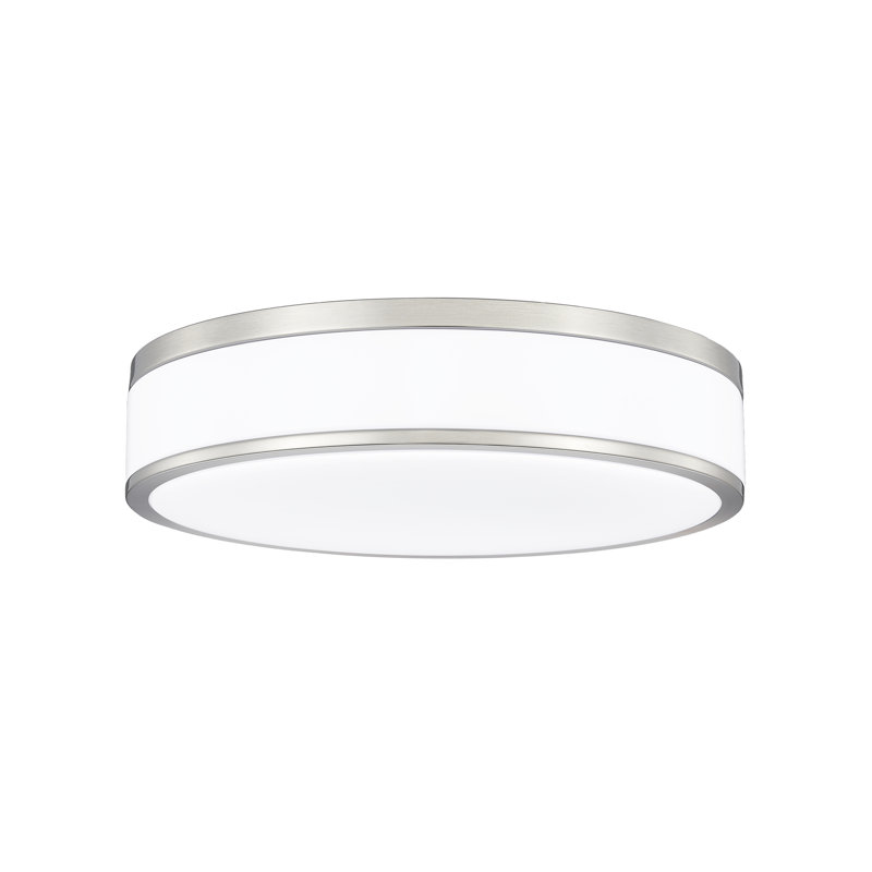 Plafonnier encastré 1 lumière Cispus, Noir mat, H 3,5 po x l 16 po x P 16 po