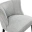 Chaise chic avec dossier courbé et coussin en mousse pour les chambres à coucher-121109482