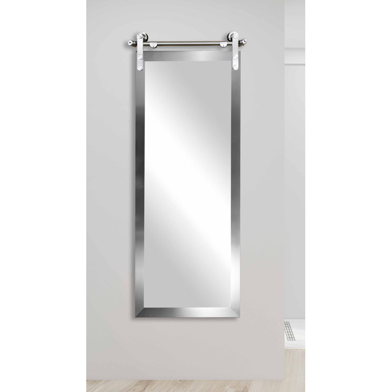 Dalphus Wood Flat Mirror, 63.5" x 30.5"