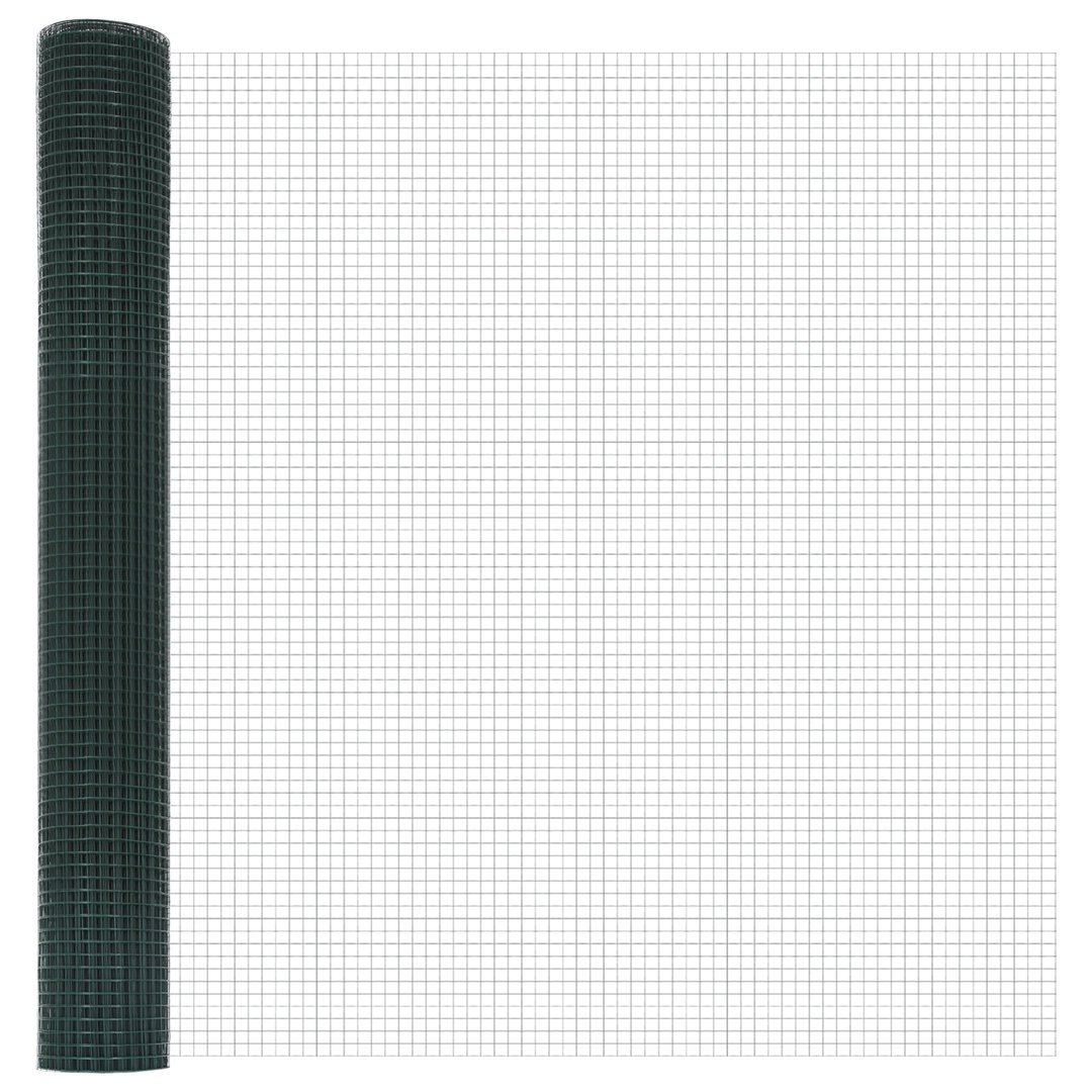 Vidaxl Welded Wire Fence With 7 Posts Steel