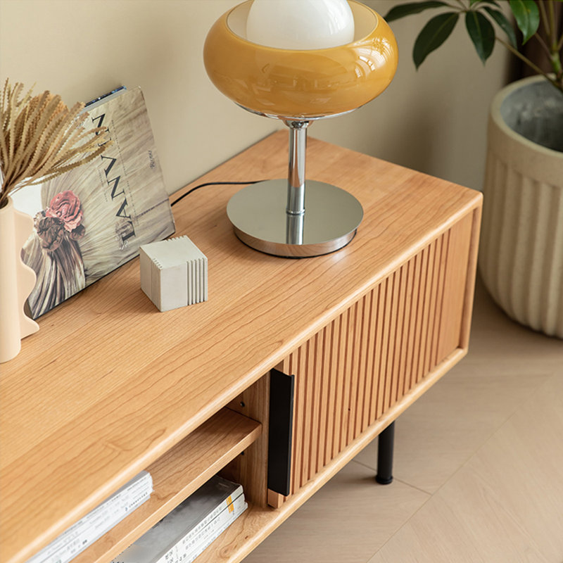Italian style light luxury minimalist TV stand, 86.61"