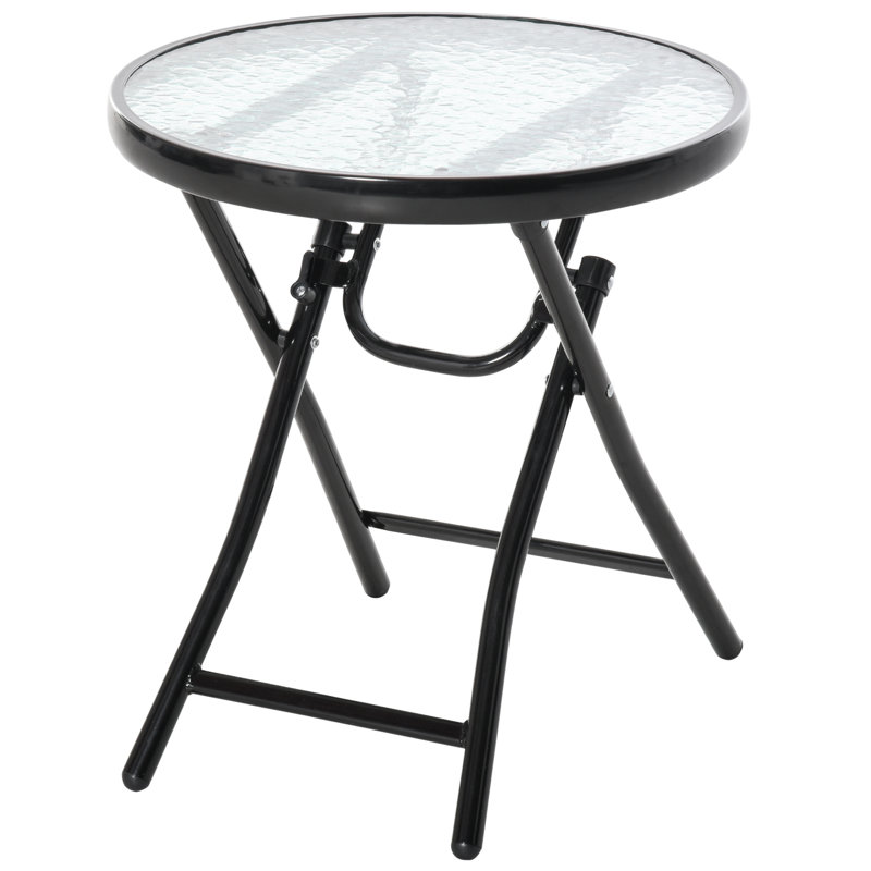 Table bistro pliante en métal