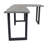 L-Shaped Solid Wood Iron Writing Desk