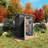 5x3 Ft, Gray Metal Storage Shed, Patio, Garden, High - Strength Metal, Rust, Easy To Assemble, Two People Outdoor Storage, Balcony, Courtyard, Galvanized Steel, Multi Scenario Use, Simple Installation