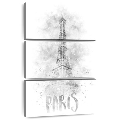 Nicci, tour Eiffel, aquarelle, monochrome