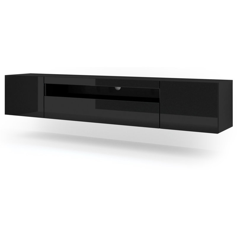 James-Stuart Unfinished TV Stand for TVs up to 88", Black