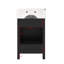 Meuble-lavabo simple 20,28 po avec lavabo en céramique-413874492