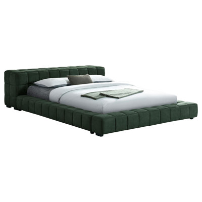 Jimo Platform Bed, Grid Tufted, Upholstery