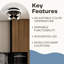 Plafonnier / applique murale noire 2 lumières Denver-1559903066-1559903065