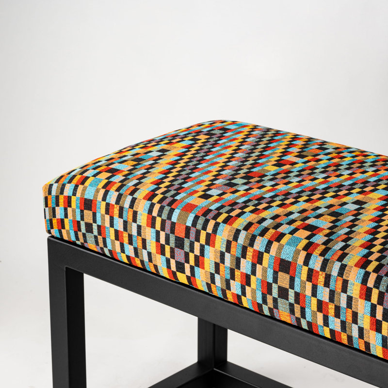 Orovada Velvet Upholstered Bench, 50 x 80 x 30cm