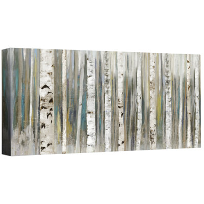 « bouleau forest », reproduction de peinture à l’acrylique sur toile tendue