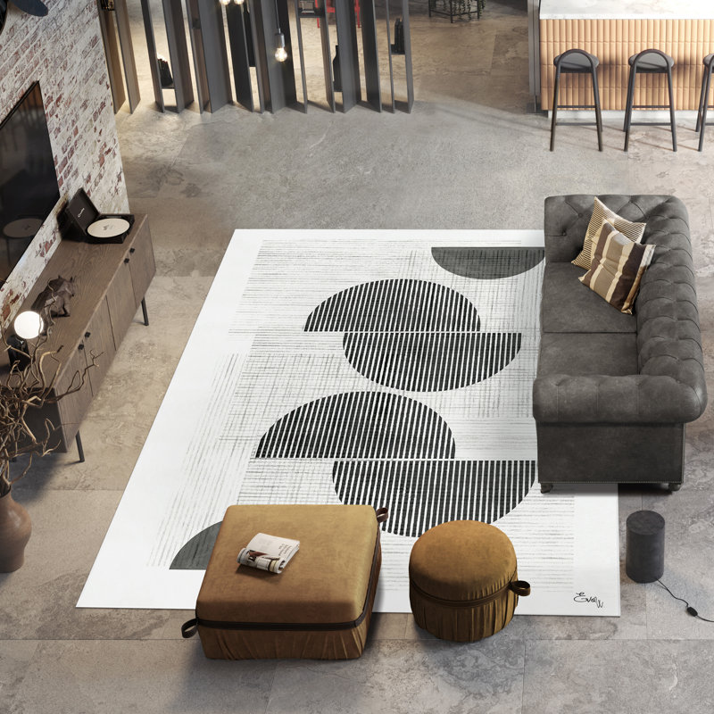 Haline Abstract Indoor Rug, Rectangle 7'6" x 10'3"