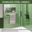 56"-60" W X 75" H Single Sliding Semi-Frameless Shower Door With 8Mm Clear Tempered Glass