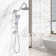 Shower System With 10" Rain Shower Head, 4 Function Adjustable Rain Dual Shower Head