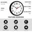 Petite horloge murale silencieuse sans pile