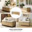 Leimomi Wicker Upholstered Bench with Storage-379316579