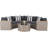 Damien Wicker 4 - Person Modular Patio Conversation Set with Cushions-599163806-599168024
