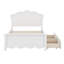 Lit plateforme en bois avec tête de lit en forme de fleur-971140864-971140865
