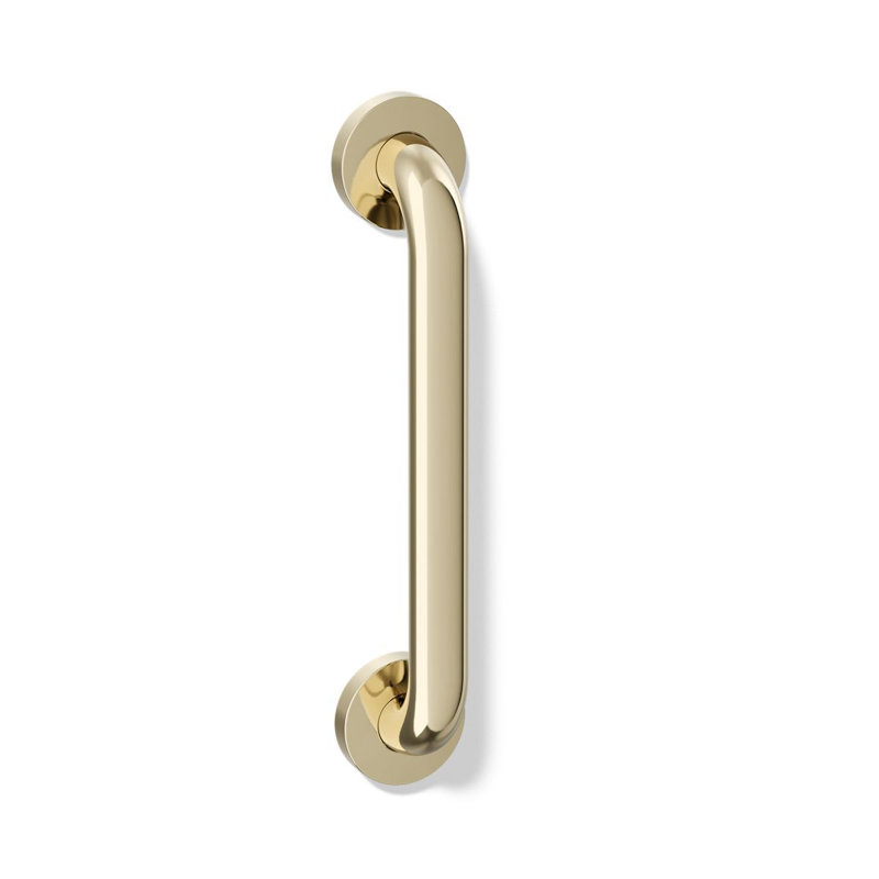 Contemporary Grab Bar, 12"W, Vibrant French Gold