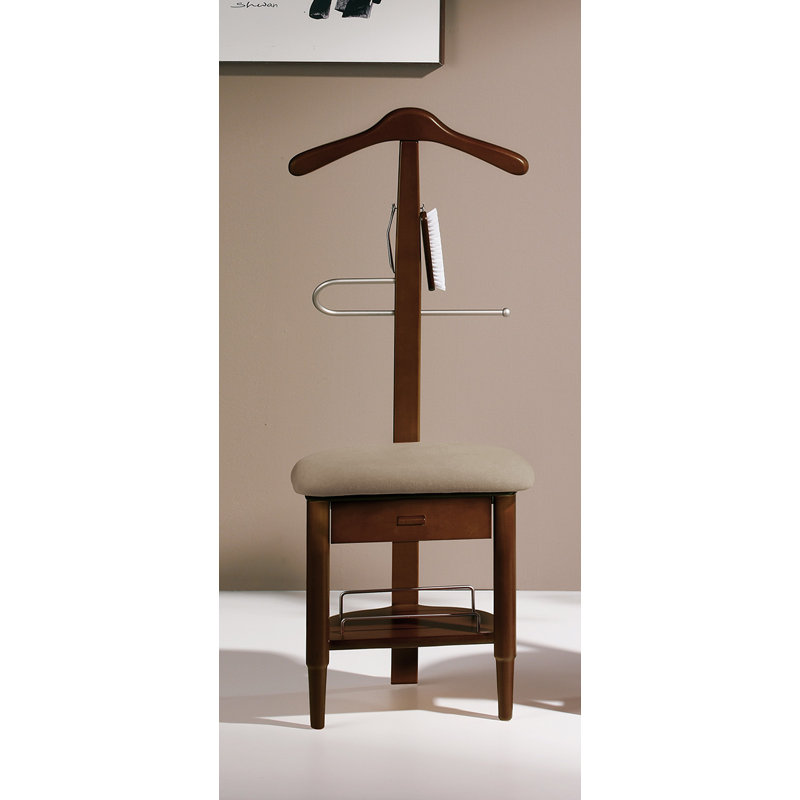 Freestanding Valet Stand, Walnut