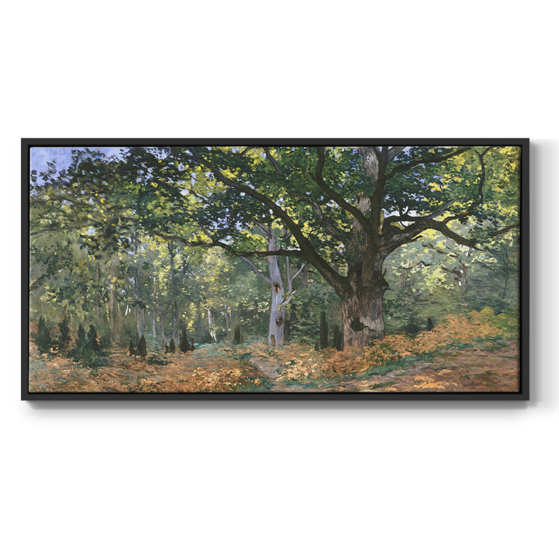 «Landscape Series» -CCCLLXVII- Toile tendue avec châssis tendue, prête à être accrochée, H 25 po x l 49 po, Noir