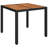  Garden Dining Set Black, Cream White