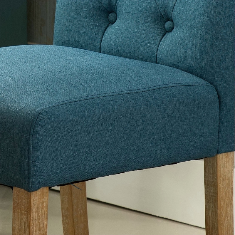 Chaise de salle à manger Parsons, Brun, Bleu