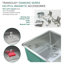 Évier de cuisine à montage double L 17 po x l 15 po avec crépine Diamond Micro-55843834
