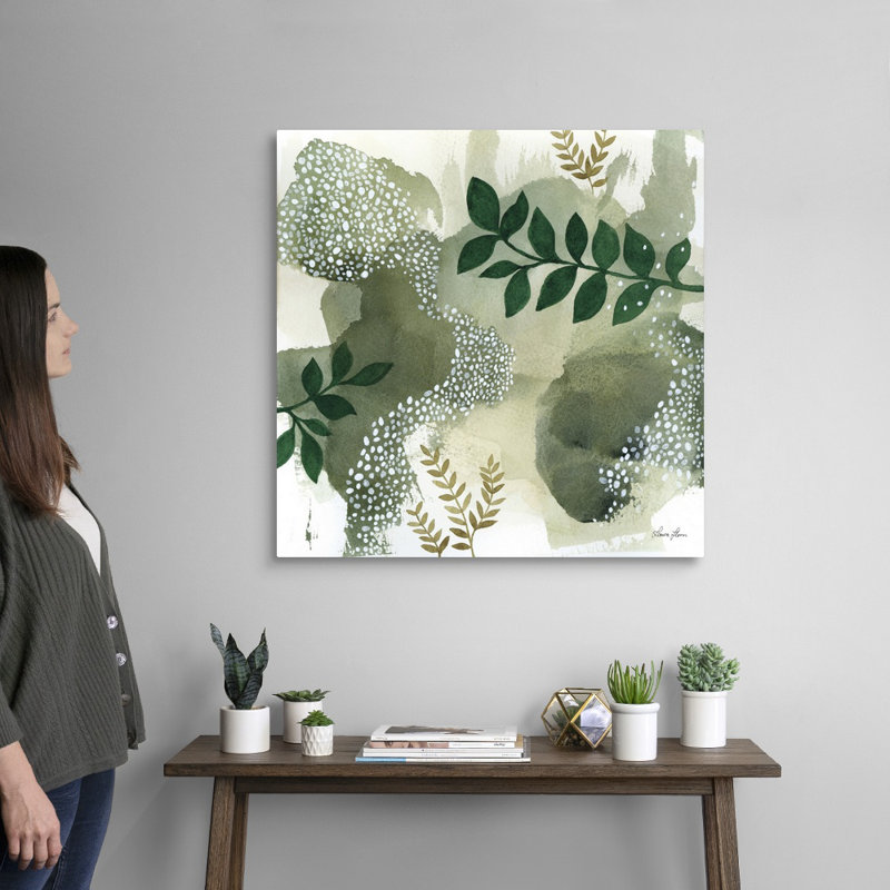 Art mural sur toile Woodland Walk IV, H 30 po x l 30 po, Toile tendue