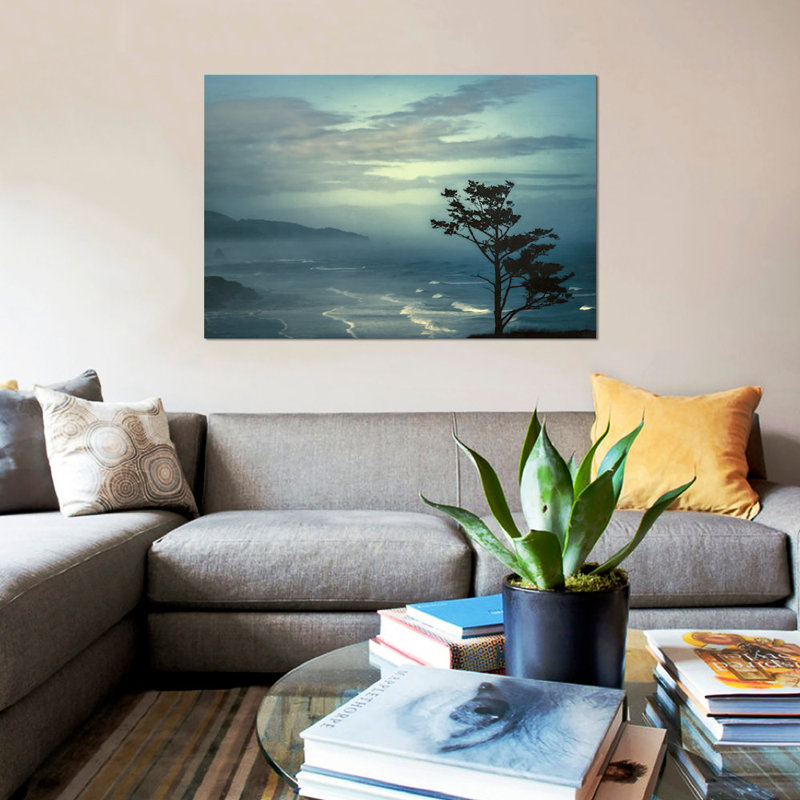 Gentle Waves by Don Schwartz - Wrapped Canvas Gallery-Wrapped Canvas Giclée, 18" H x 26" W x 1.5" D, Black Framed Canvas