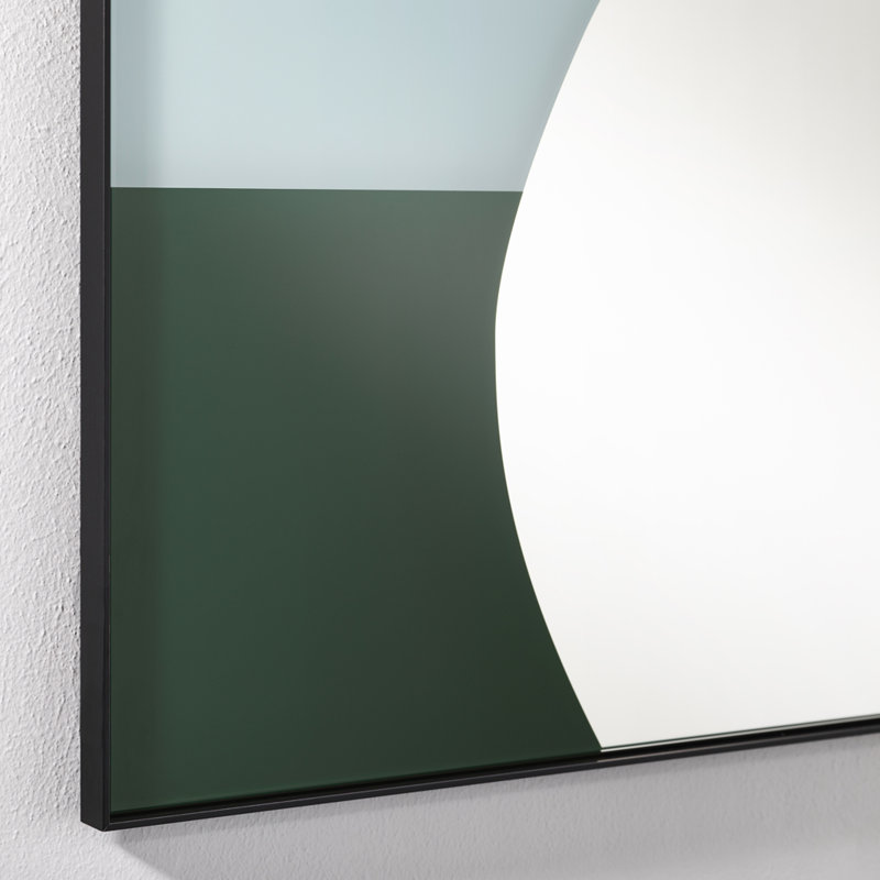 Sena Metal Flat Wall Mirror, Blue/Green
