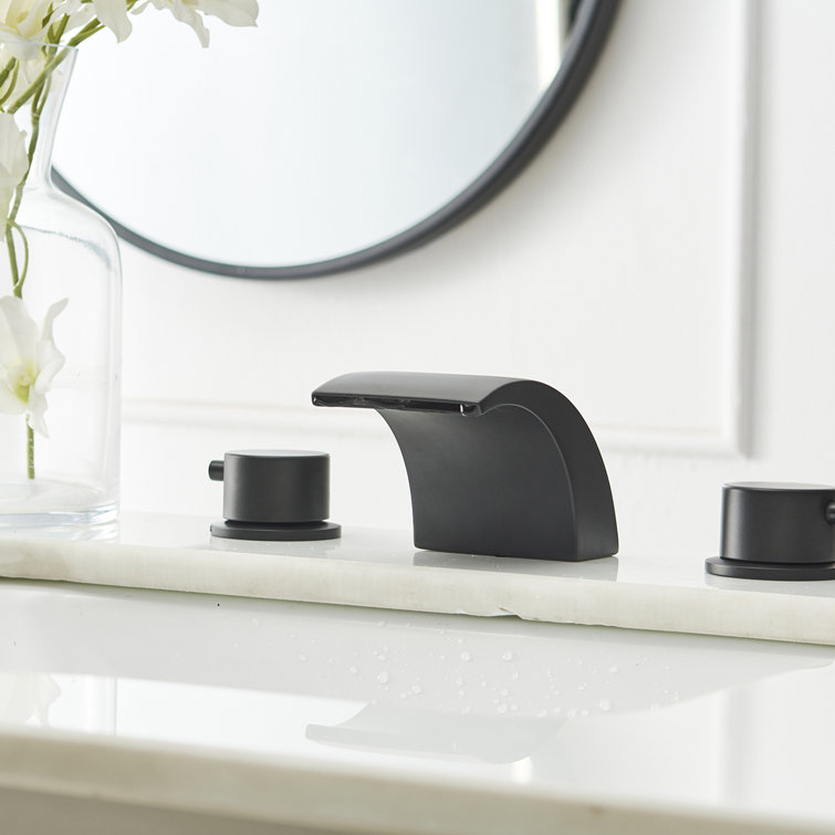 Widespread 2-handle Bathroom Faucet with Drain Assembly