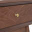Table d'appoint Adore Decor Rani Sutton Mid-Century, brun noyer