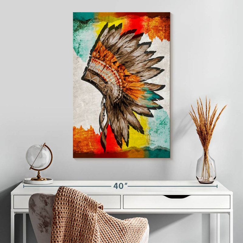 Lelar Native American Headwear, 30" H x 20" W