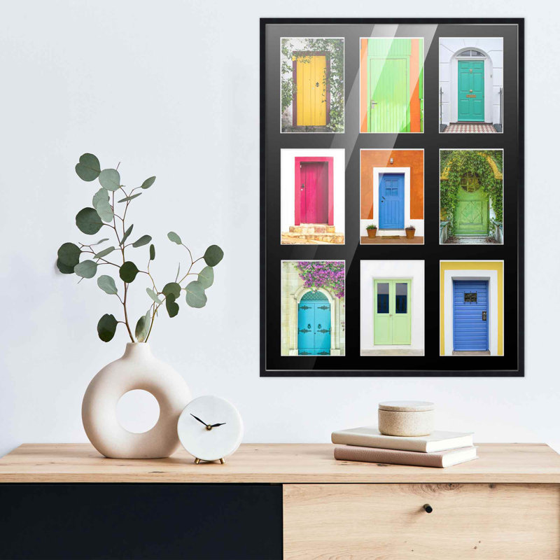 Cadre en bois, 5 po x 7 po, 17,5 po x 23,5 po, Noir