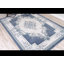 Tapis bleu / ivoire tissé à la machine Ramsel-33341758