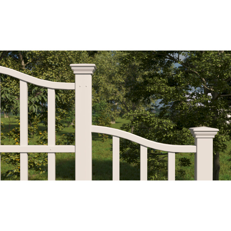 94.9'' H x 106.9'' W Vinyl Lattice Panel Trellis